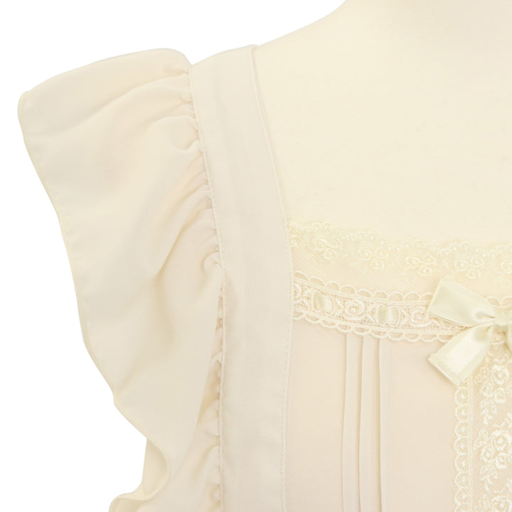 ティアードフリルエプロン（梨地）【クーポン対象外】 | Pina