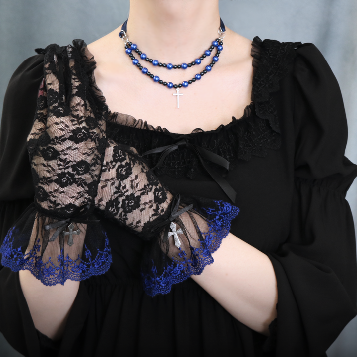 Tiny Rose Lace Gloves | Moi-même-Moitié | Wunderwelt Fleur