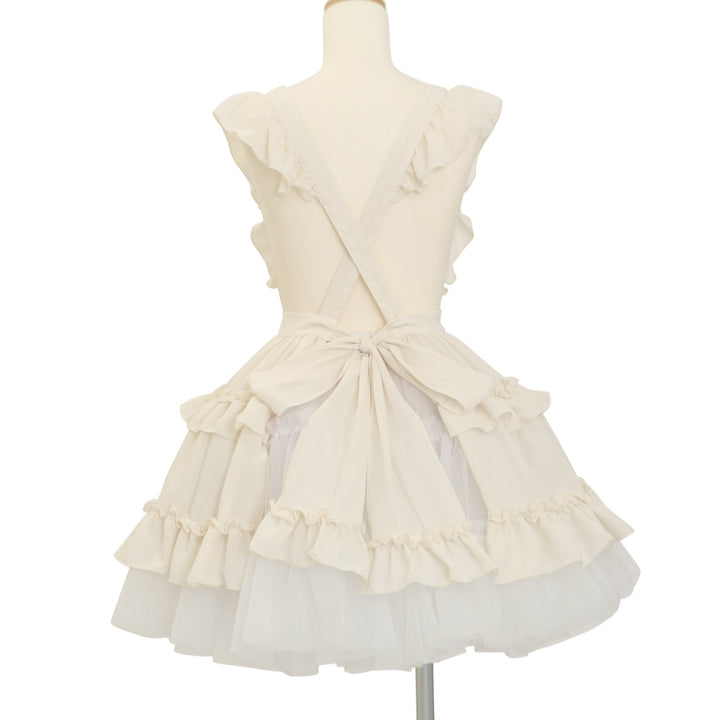 Pina sweetcollection フリルエプロン ティアードフリルエプロン（梨地）【クーポン対象外】 | Pina