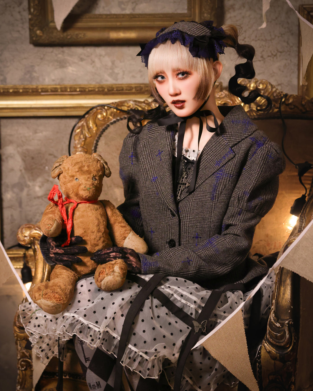 Cross Glen Check Back Belt Jacket | Moi-même-Moitié | Wunderwelt