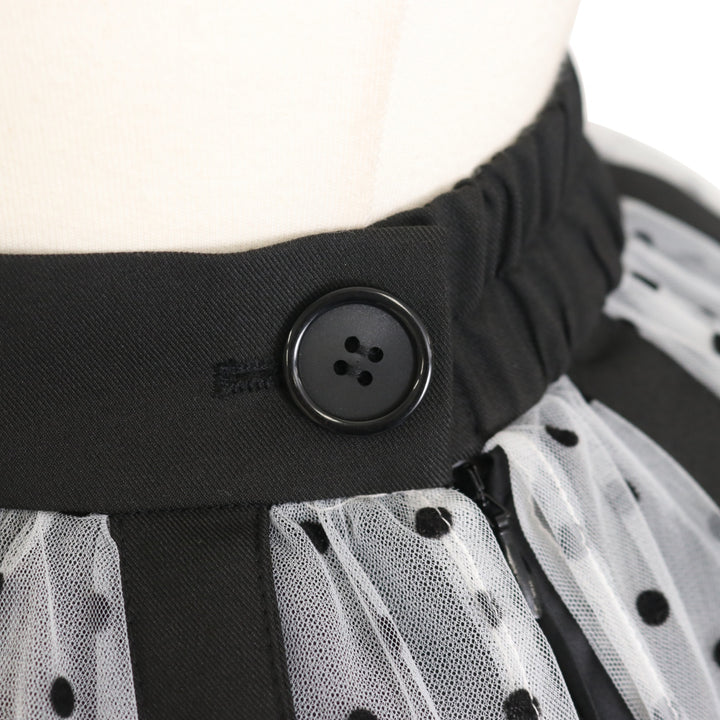 ドットフロッキー鳥籠スカート | Moi-même-Moitié | ロリータ ゴスロリ