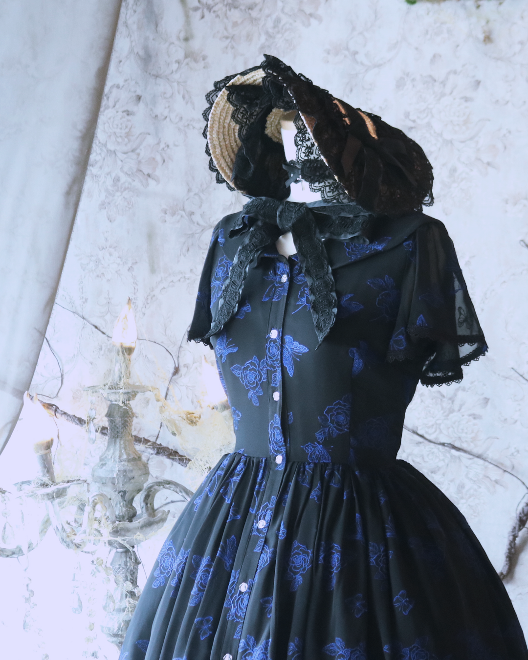 モワティエ 黒青 円形 ヘッドドレス 丸型ヘッドドレス （楽天市場】Moi-meme-Moitie / アイアン