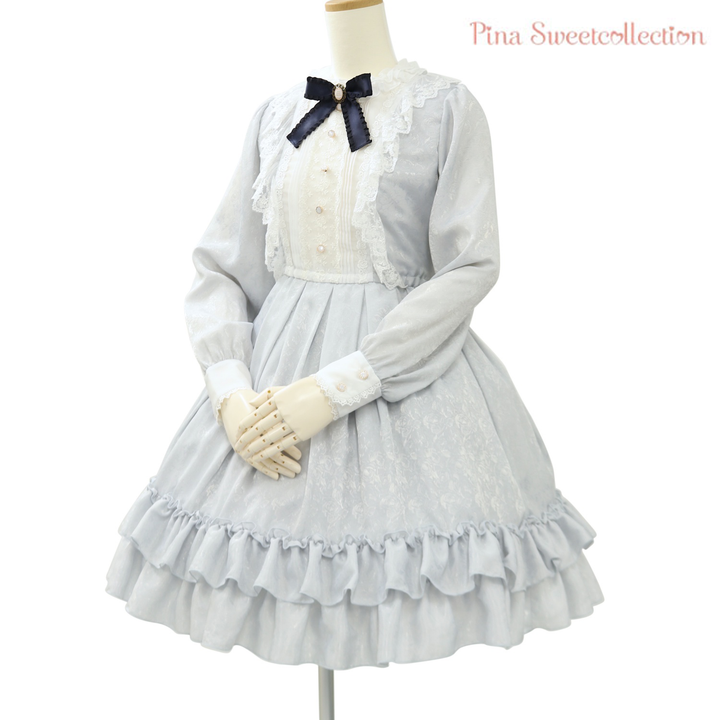 ローズジャガードワンピース【長袖】 | Pina sweetcollection