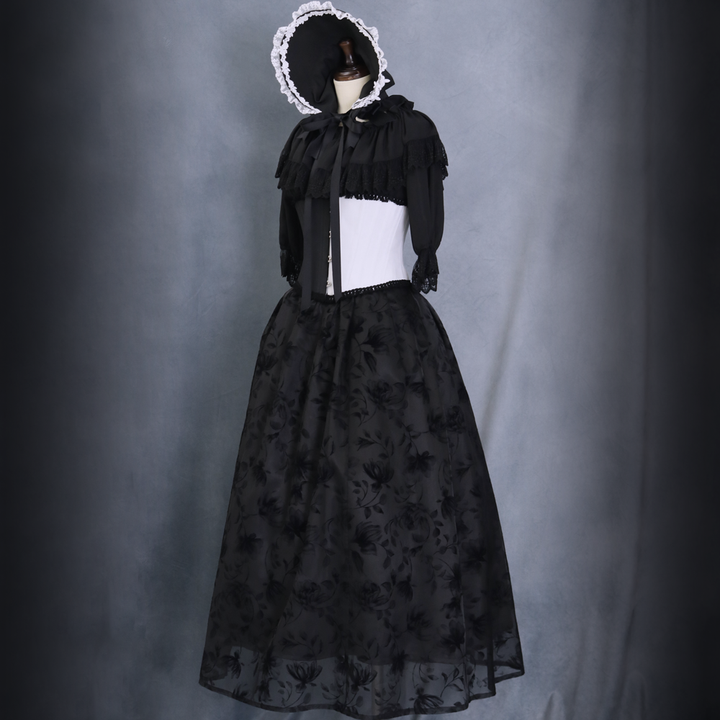 Moitie 別珍薔薇フロッキーJSK Moi-même-Moitié - 🥀 Available now 🥀 †Flocky Flower Long JSK† 花