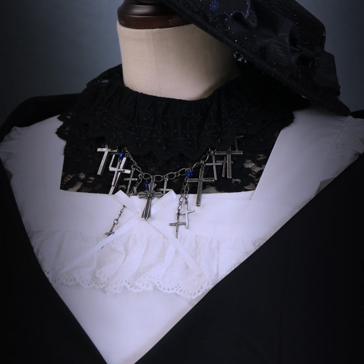 M+ROSE × Cross Necklace | Moi-même-Moitié | Wunderwelt Fleur