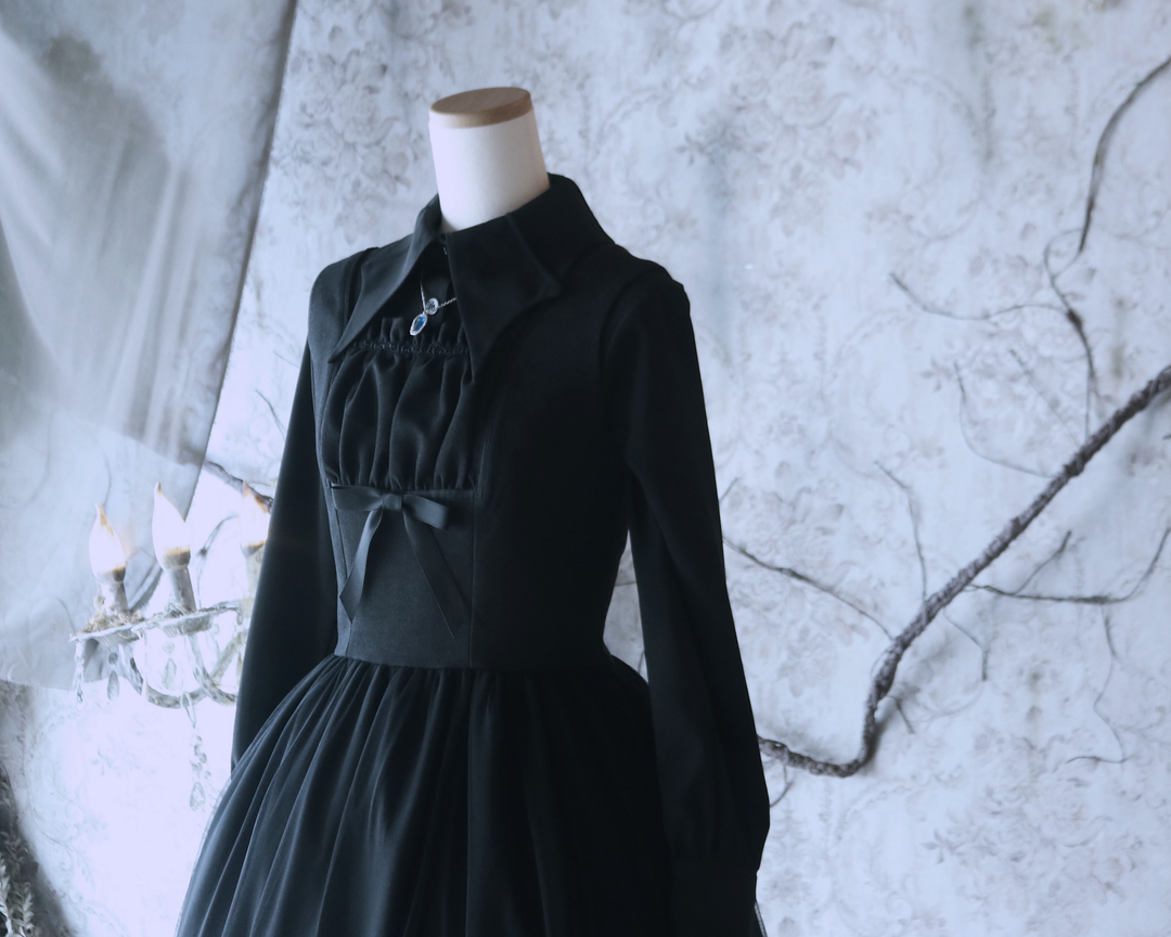 Bat Collar Blouse (Size 9) | Moi-même-Moitié | Wunderwelt Fleur