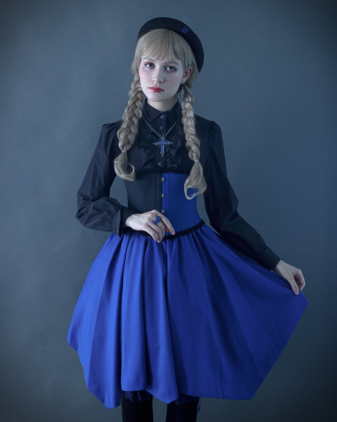 Moi-même-moitié　ベレー帽 燭台刺繍サマーベレー | Moi-même-Moitié | ロリータ ゴスロリ