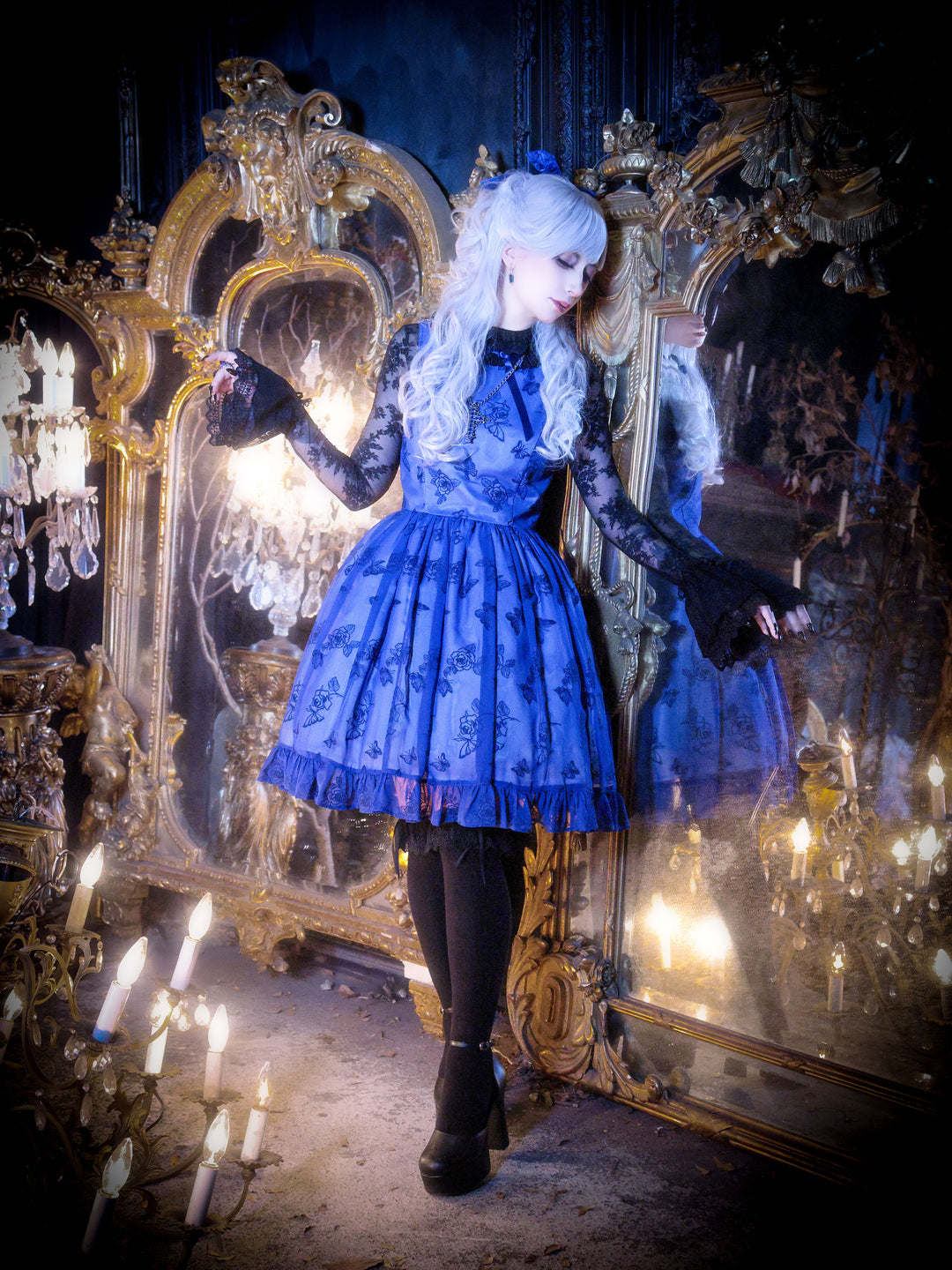 Rose Gardenレースオーバーニー | Moi-même-Moitié | ロリータ