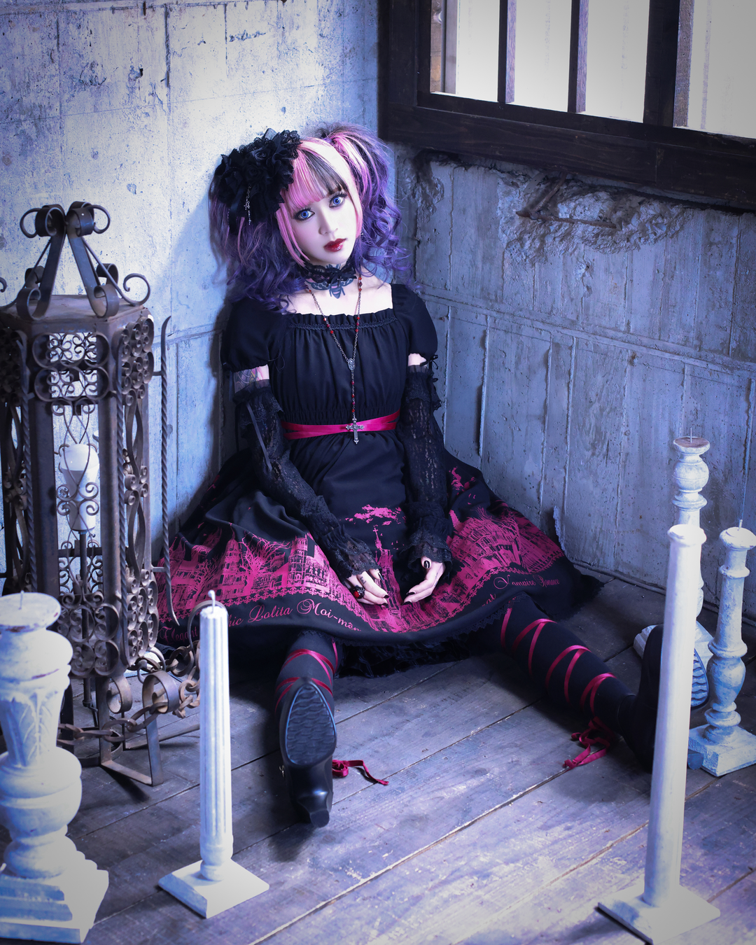 Rose fenceアームカバー | Moi-même-Moitié | ロリータ ゴスロリ