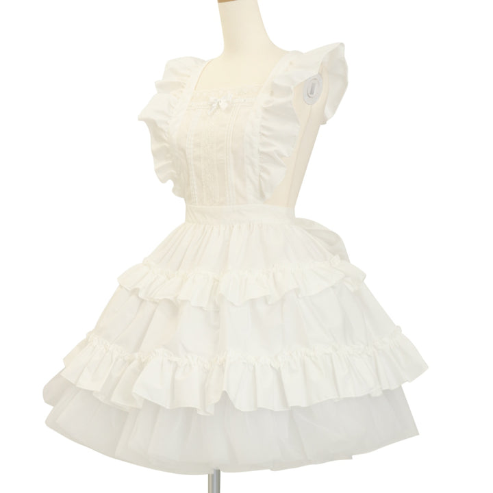 ティアードフリルエプロン（ブロード）【クーポン対象外】 | Pina