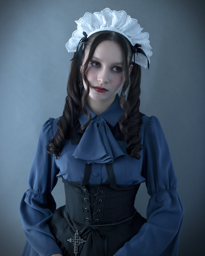 Moi meme Moitie フリルブラウス Flare Sleeve Blouse with Frilled Tie | Moi-même-Moitié