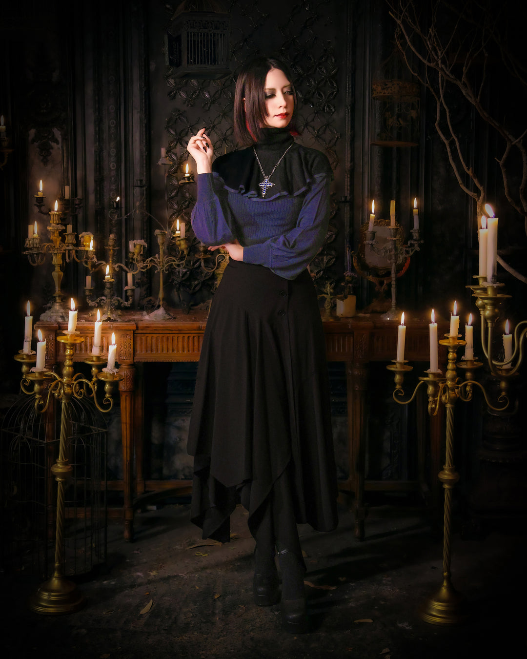 ブルージュエル十字架ペンダント【クーポン対象外】 | Moi-même-Moitié