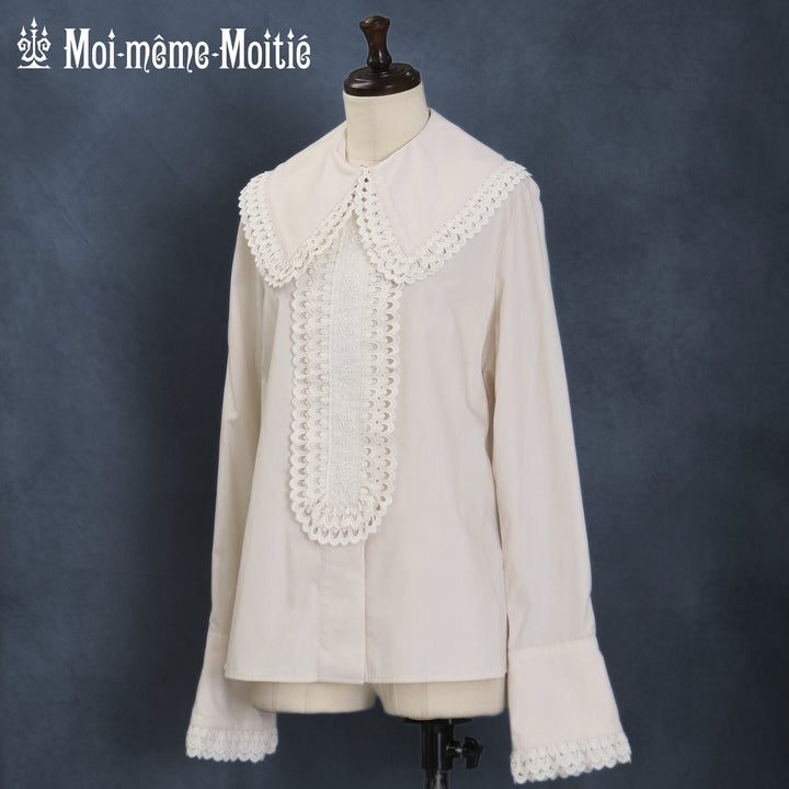 スカラップコットンレース長袖ブラウス | Moi-même-Moitié | ロリータ