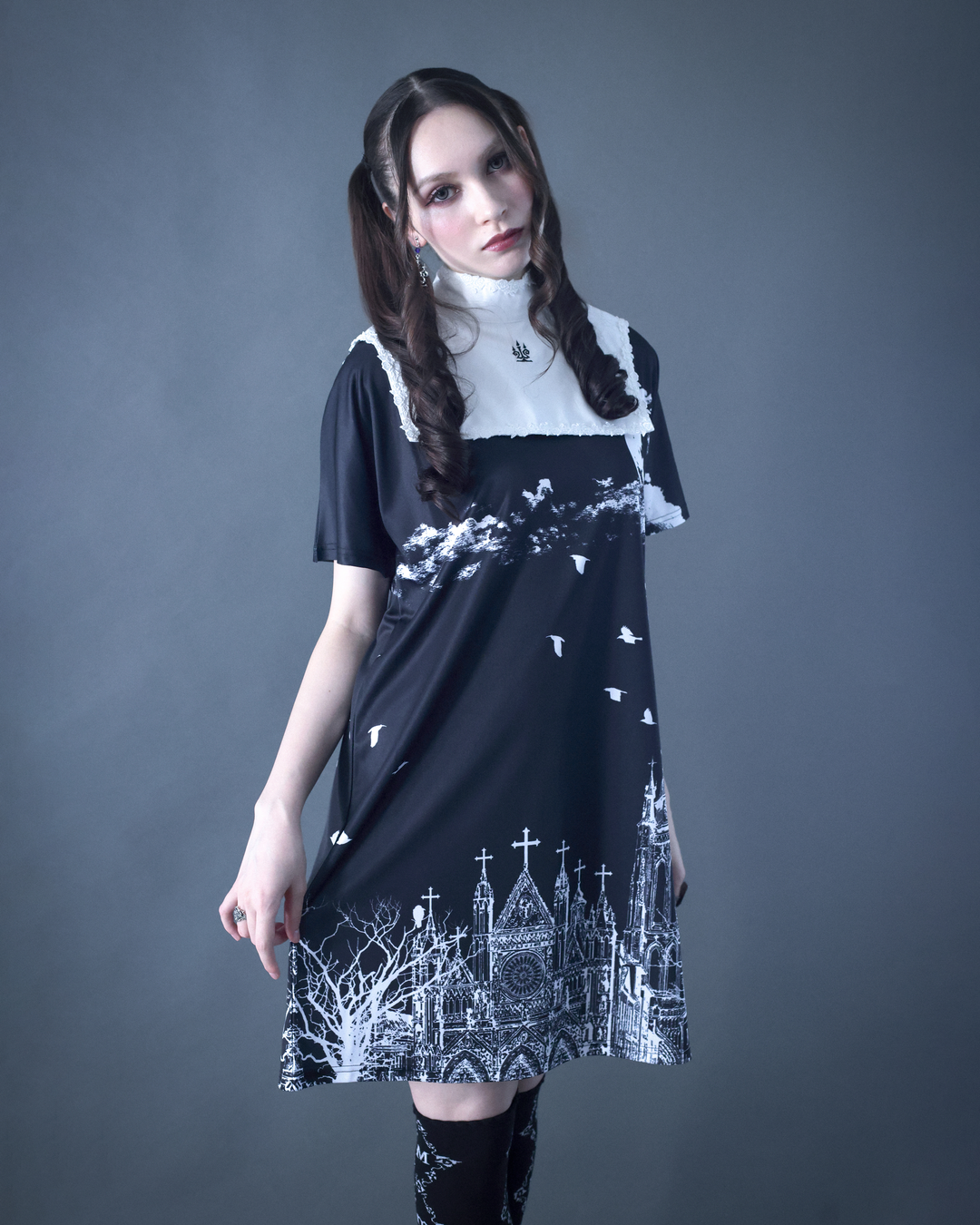 サイレントムーンAラインワンピース | Moi-même-Moitié