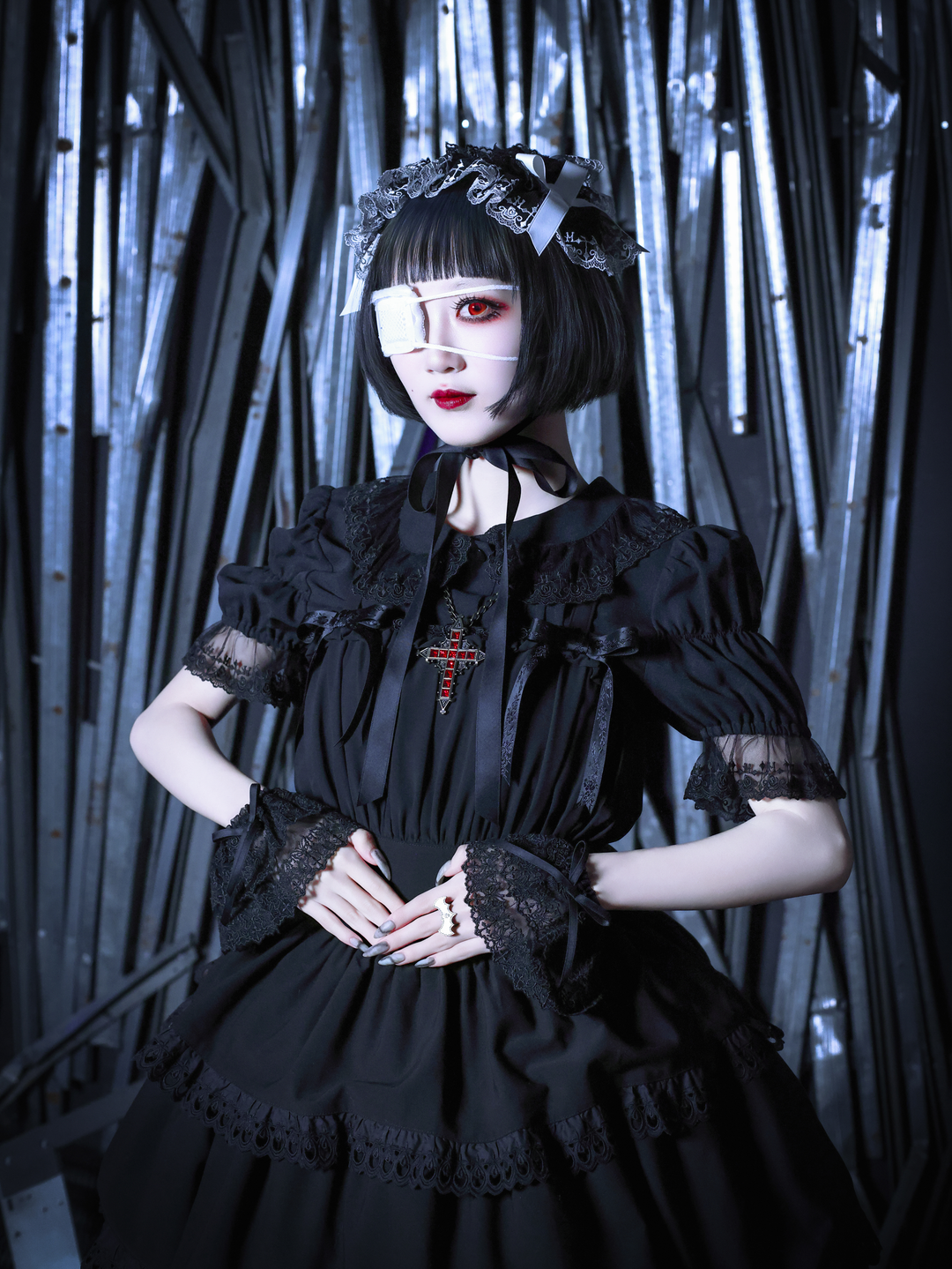Moitie モワティエ ホーリークロ薔薇ヘッドドレス Moi-meme-Moitie
