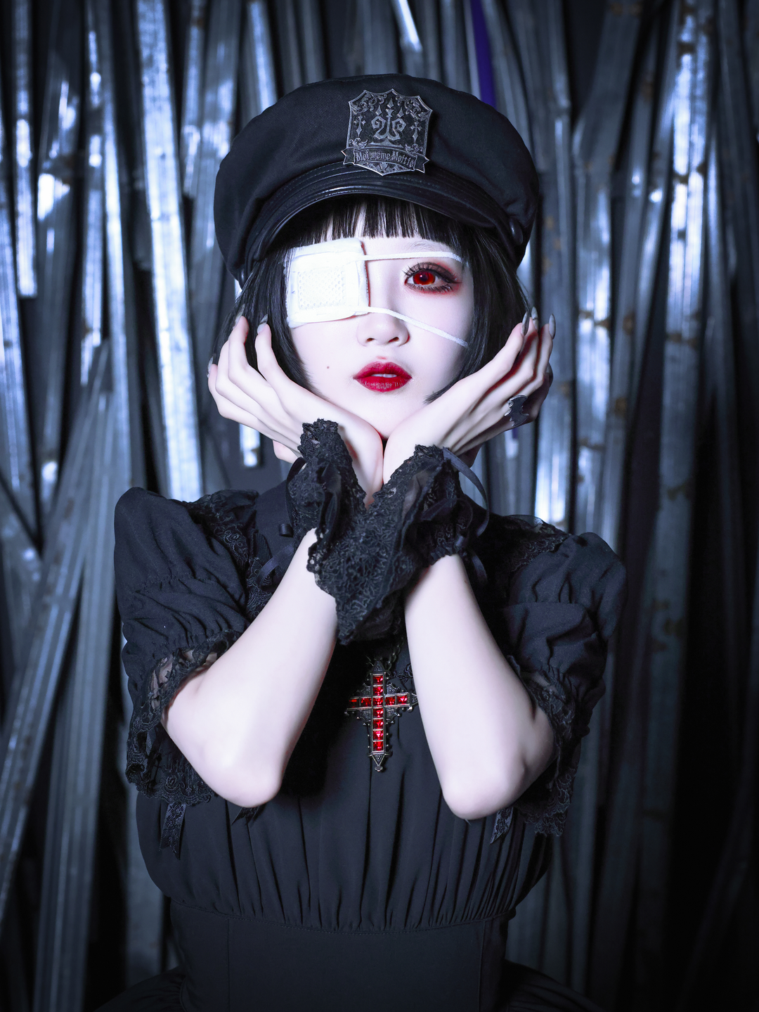 燭台クロスエンブレムミリタリー風ハット | Moi-même-Moitié 燭台クロスエンブレムミリタリー風ハット | Moi-même-Moitié