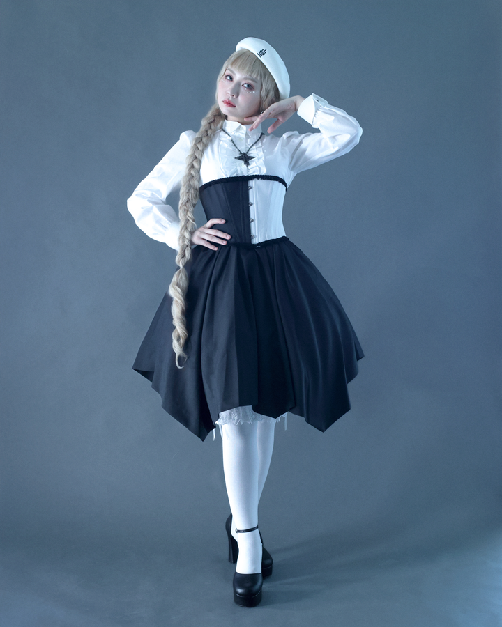 Bicolor Short Corset | Moi-même-Moitié | Wunderwelt Fleur - Online