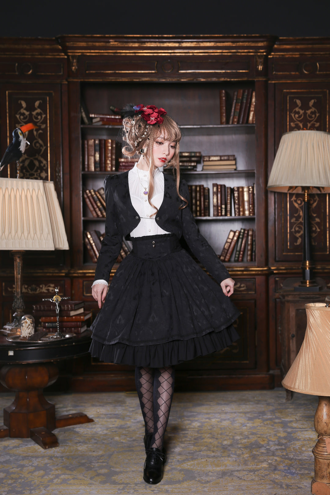 Gemini」Hem Frill Corset style Skirt | AmaStacia