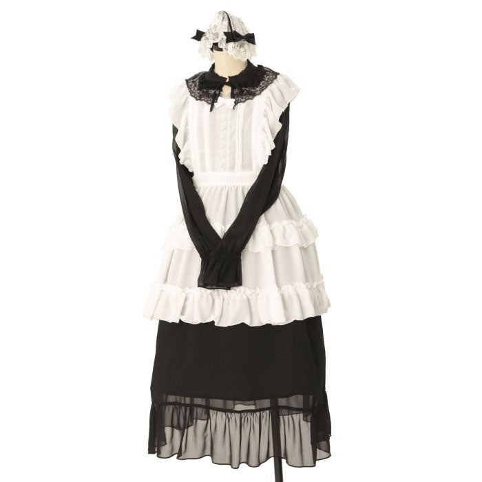 Pina sweetcollection フリルエプロン ティアードフリルエプロン（梨地）【クーポン対象外】 | Pina