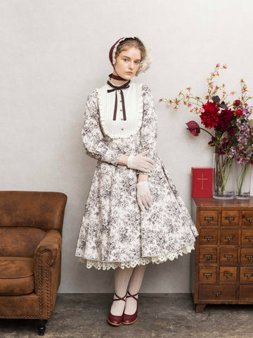 ルイーズクラシカルドールドレス（トワルドロココブーケ柄