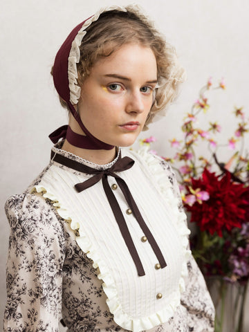 アメリアレーシーノーブルサテンハーフボンネット | Victorian maiden
