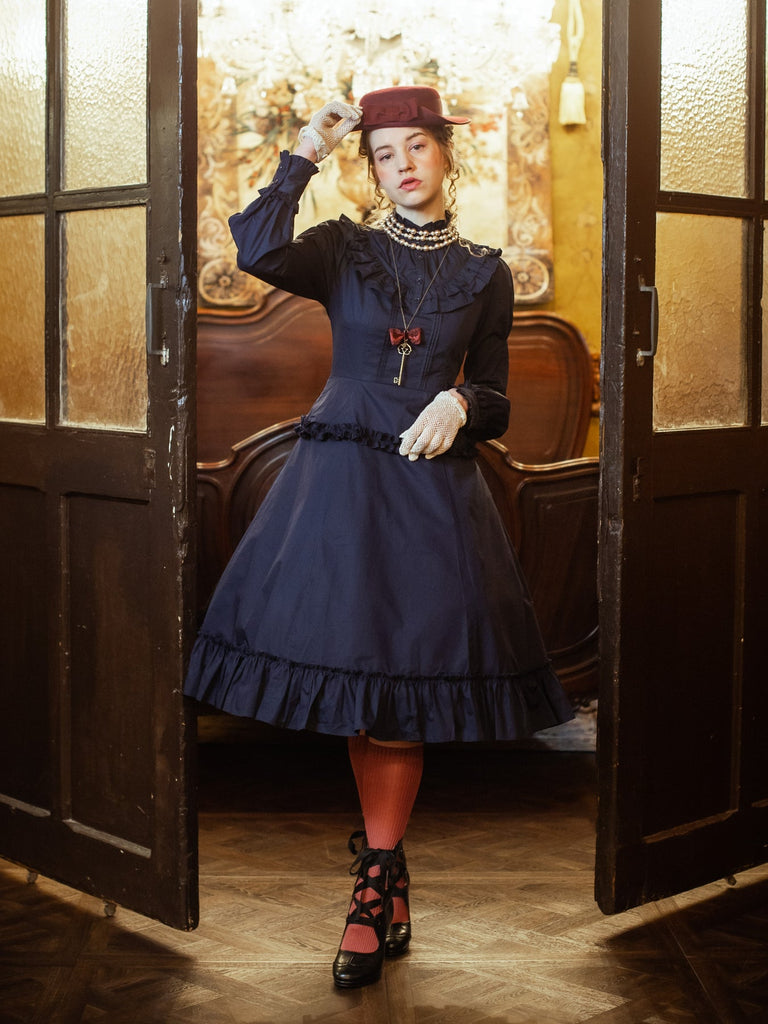 Victorian maiden ピンタックノーブルコートドレス(グレージュ) Victorian maiden ピンタックノーブルコートドレス(グレージュ)