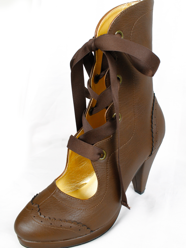 ヴィクトリアンメイデン ショートブーツ ボルドー 24センチ ヴィクトリアンメイデン ショートブーツ ボルドー 24センチ