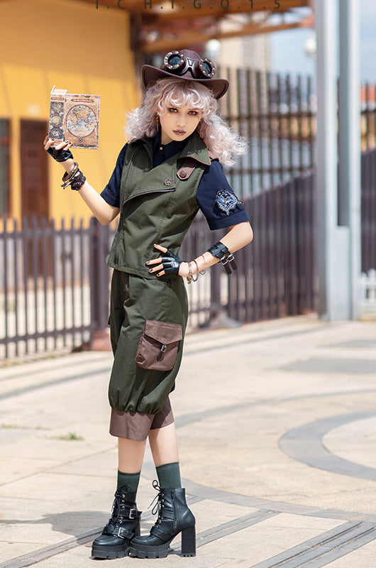 レア、軍服ブラウス、アトリエBOZ、クラシカル、スチームパンク、ボズ 楽天市場】スチームパンク ブラウス ホワイト 白 ハイネック ハイ