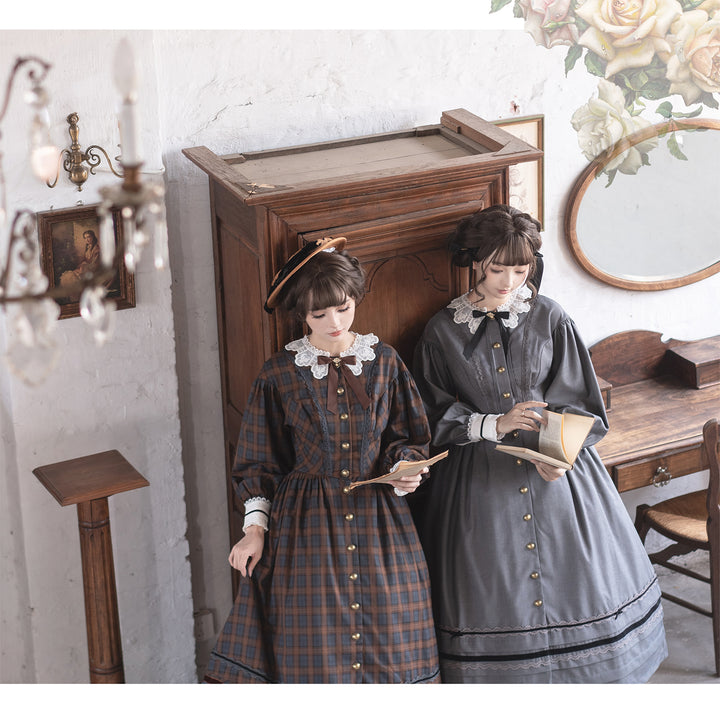 Poems Hidden In The Pleats」ヴィクトリアンワンピース【クーポン対象