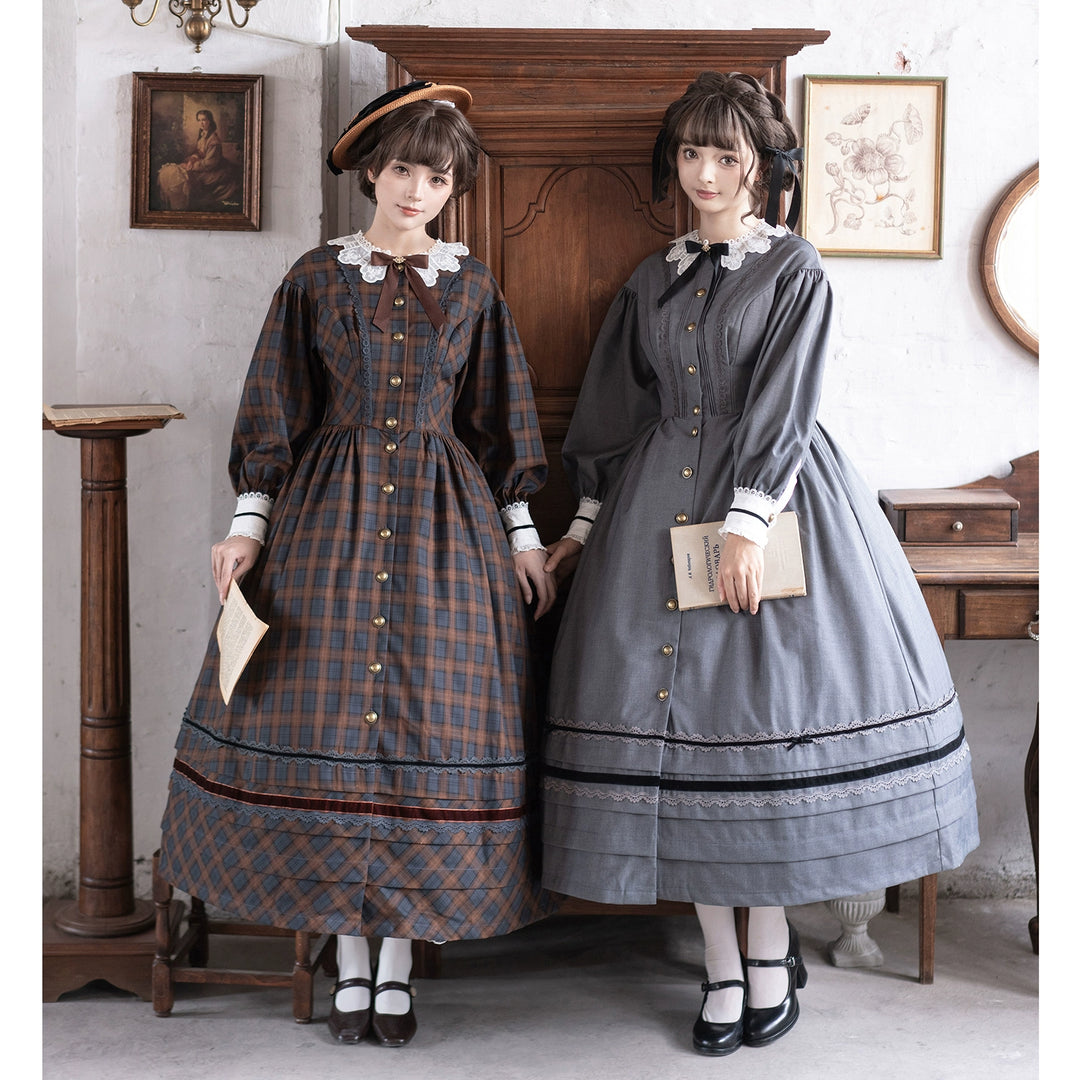 Poems Hidden In The Pleats」ヴィクトリアンワンピース【クーポン対象