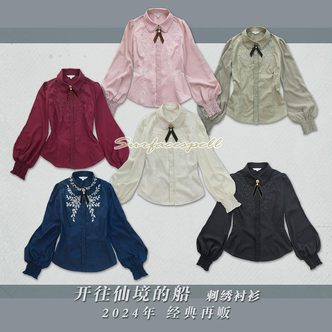 The Ship Sailing to Fairyland」Embroidered Blouse - 2024 Ver The Ship Sailing to Fairyland」Embroidered Blouse - 2024 Ver