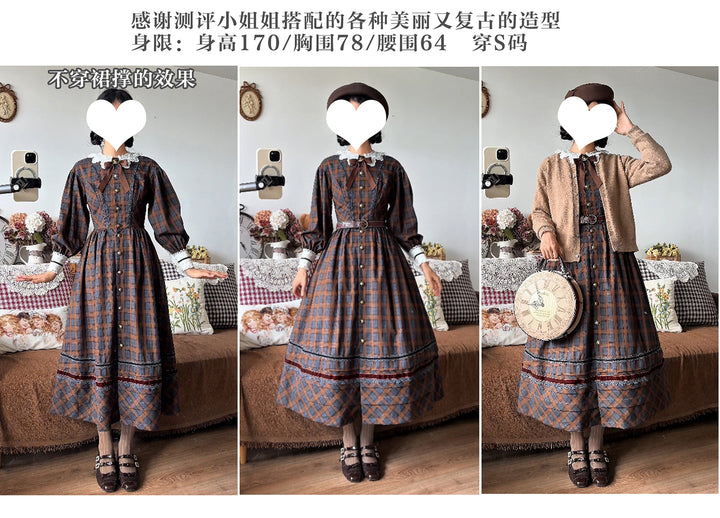 Poems Hidden In The Pleats」ヴィクトリアンワンピース【クーポン対象