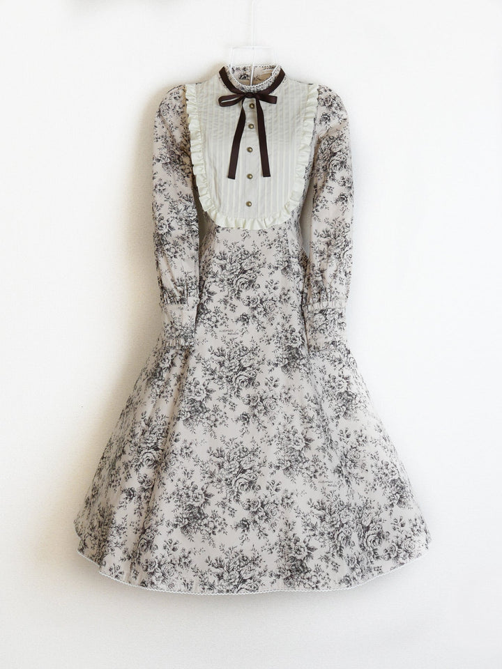 ルイーズクラシカルドールドレス（トワルドロココブーケ柄