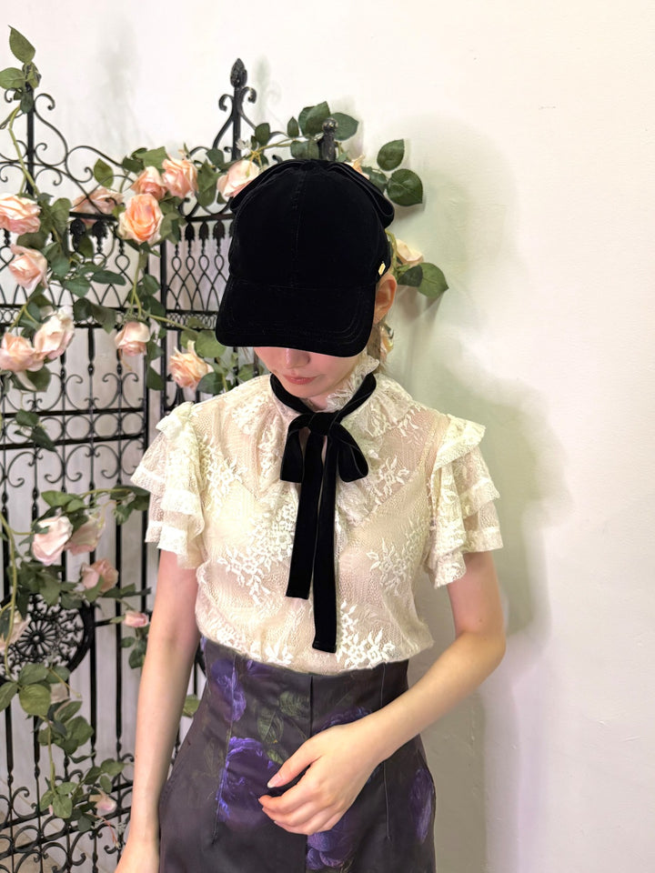 Velvet Ribbon Cap | Medenius | ロリータ ゴスロリ ゴシック
