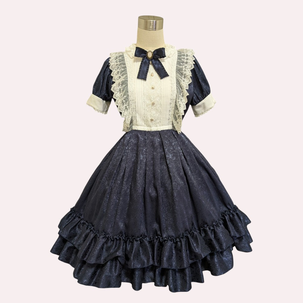 Rose Jacquard Short Sleeve OP | Pina sweetcollection | Wunderwelt