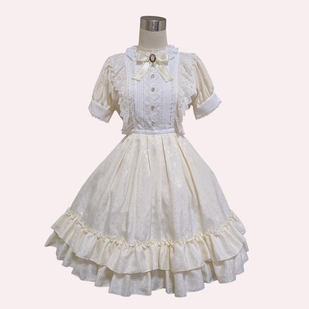 Rose Jacquard Short Sleeve OP | Pina sweetcollection | Wunderwelt