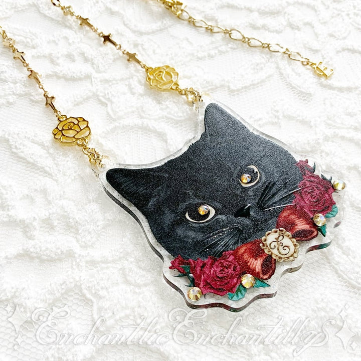 黒猫のローズちゃん ネックレス | Enchantlic Enchantilly | ロリータ