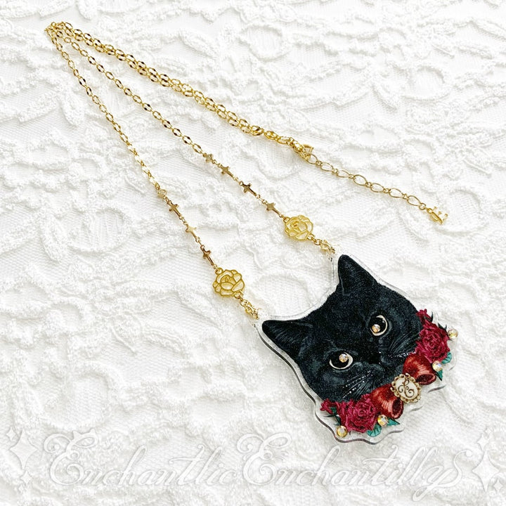 黒猫のローズちゃん ネックレス | Enchantlic Enchantilly | ロリータ