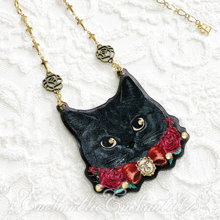 黒猫のローズちゃん ネックレス | Enchantlic Enchantilly | ロリータ