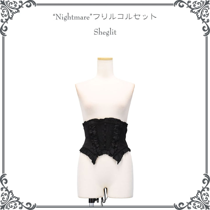 Nightmare Frilled Corset | Sheglit | Wunderwelt Fleur - Online