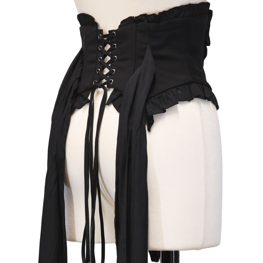 sheglit コルセット ブラック Nightmare Frilled Corset | Sheglit | Wunderwelt Fleur - Online