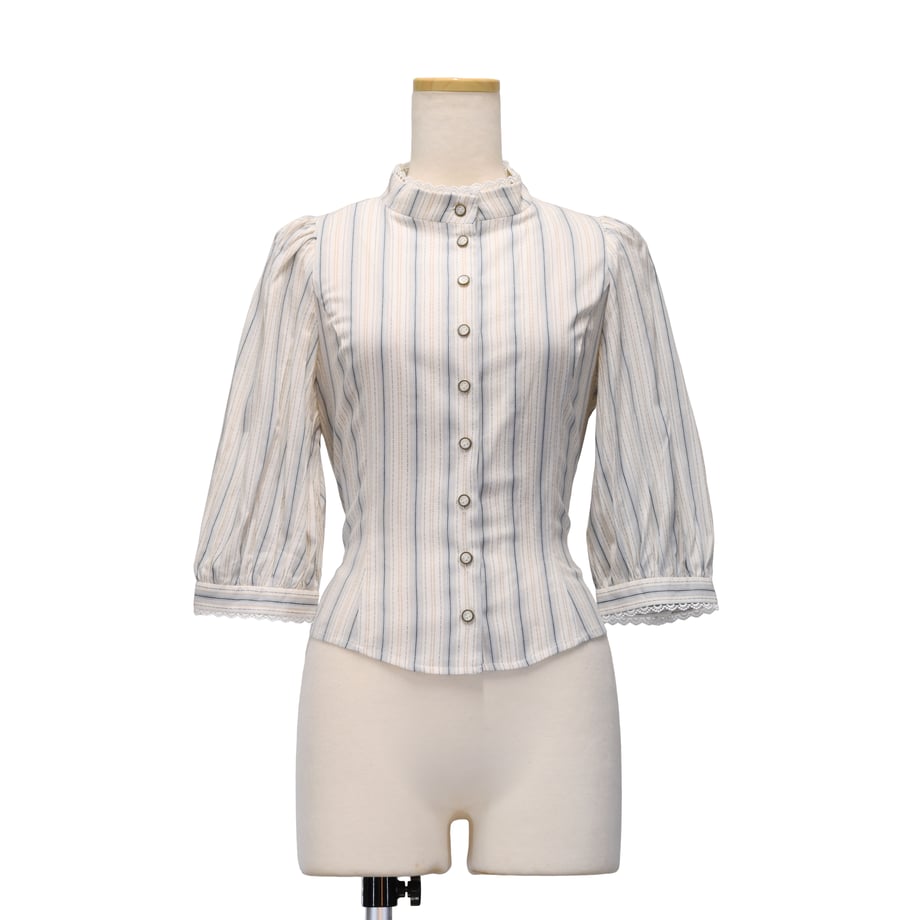 Classical Puff Blouse / Striped | Sheglit | Wunderwelt Fleur