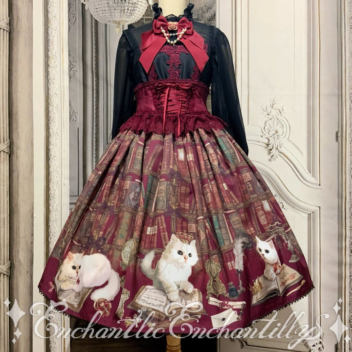 Queen cat〜秘密の書斎 スカート | Enchantlic Enchantilly | ロリータ