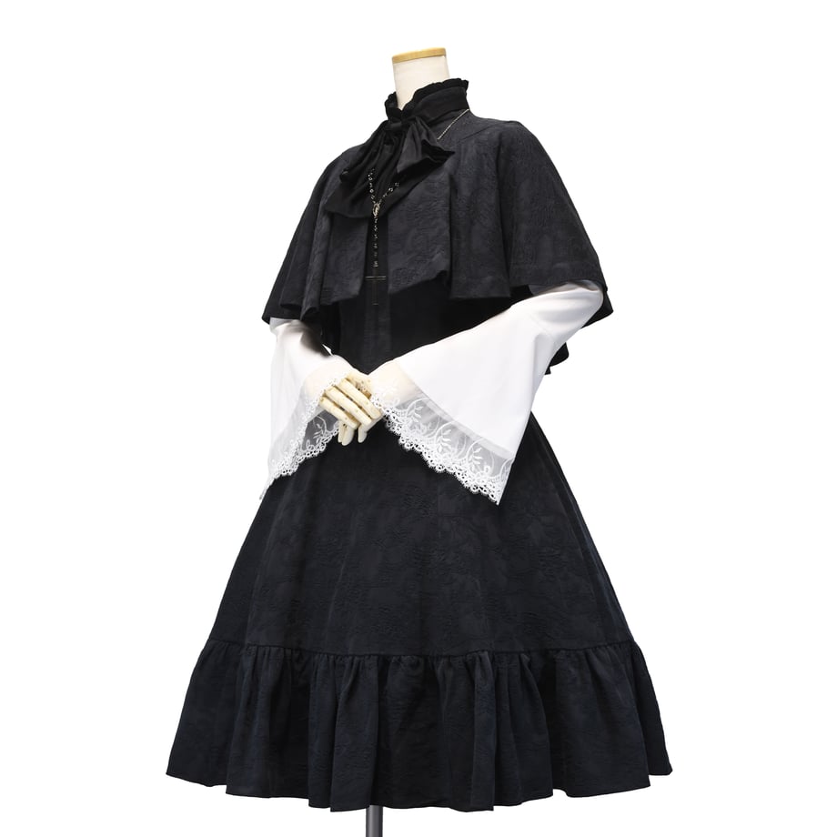 Roxanne ジャガードリボンケープ | Sheglit | ロリータ ゴスロリ