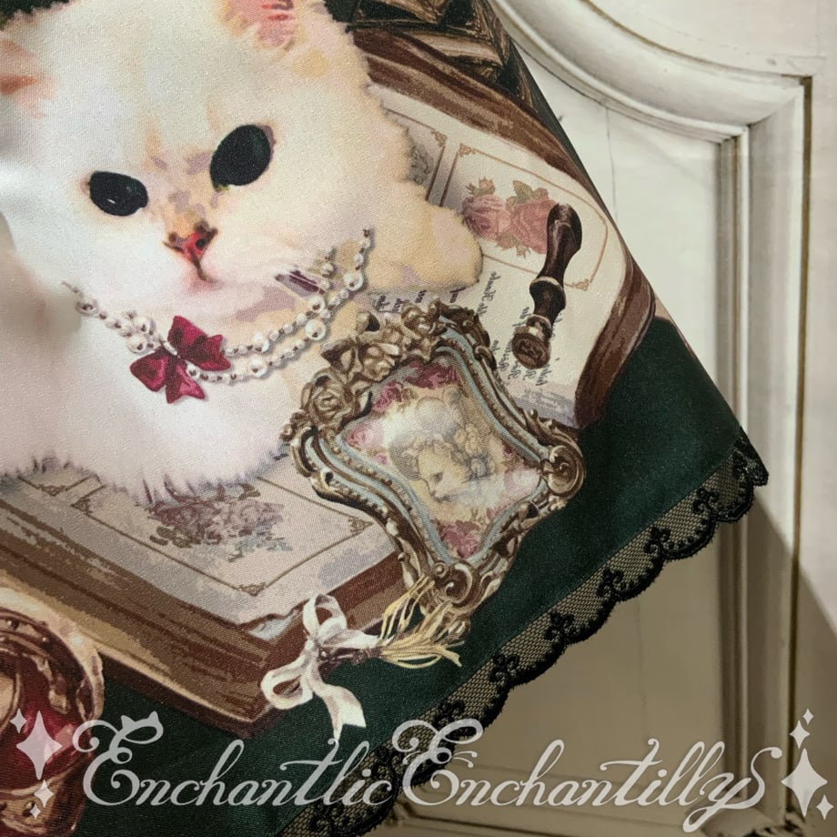 Queen Cat 〜秘密の書斎〜 ワンピース (クラシカルグリーン)【クーポン