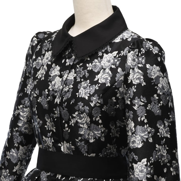 Sheglit タックワンピース (黒) Sheglit タックワンピース (黒)