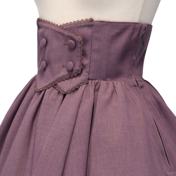 【sheglit】\"Earl Grey\"コルセットスカート／ブラック ○予約○