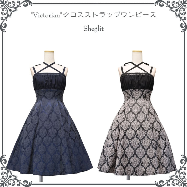 Victorian Cross Strap Dress | Sheglit | Wunderwelt Fleur - Online