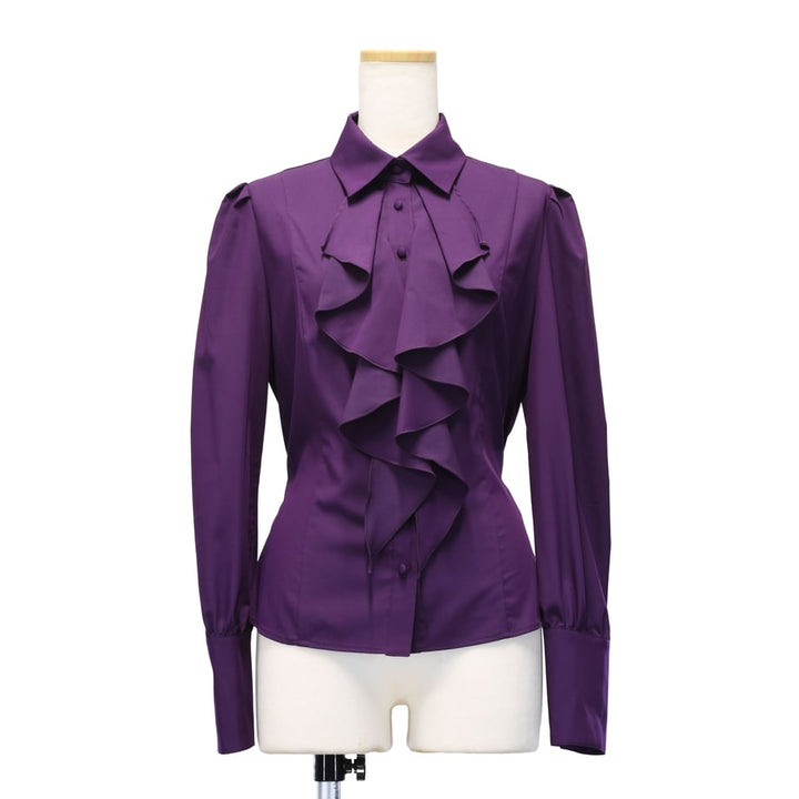Bishop Sleeve Blouse with Jabot | Sheglit | Wunderwelt Fleur