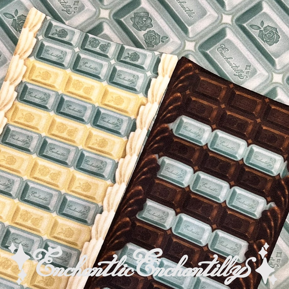 チョコレートボーダー オーバーニーソックス | Enchantlic Enchantilly